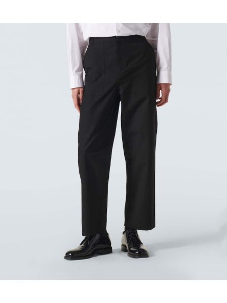 Pantalon en coton Frame noir