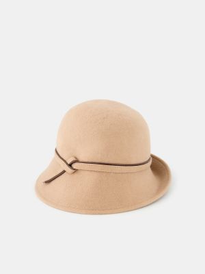 Sombrero de fieltro Tirabasso beige