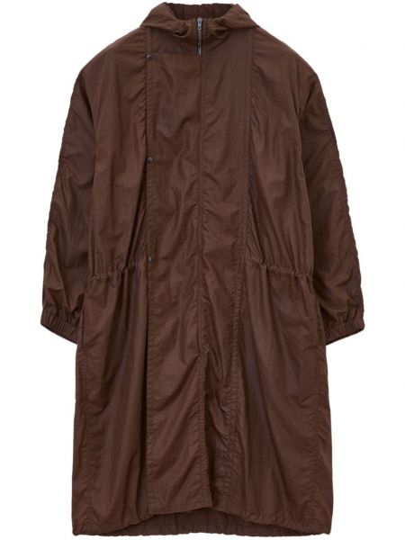 Draperet parka Lemaire brun