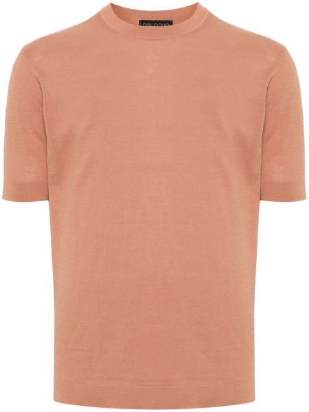 Βαμβακερή μπλούζα με στρογγυλή λαιμόκοψη Dell'oglio