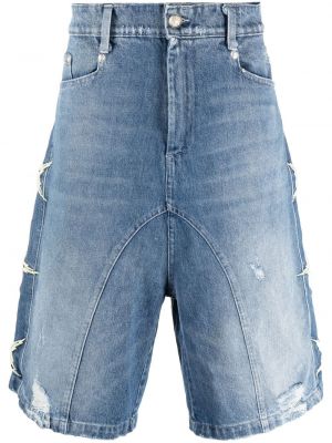 Stjernemønster jeans-shorts Domenico Formichetti blå