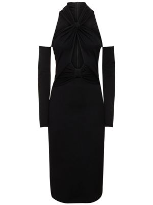 Midi haljina od viskoze Giambattista Valli crna