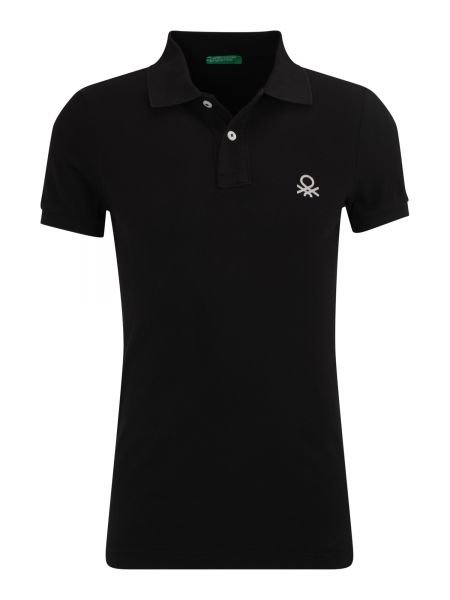 Tricou polo slim fit United Colors Of Benetton negru