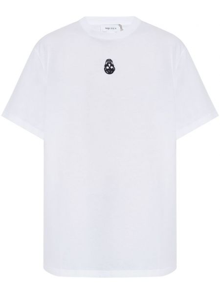 Rund hals t-shirt Alexander Mcqueen hvid