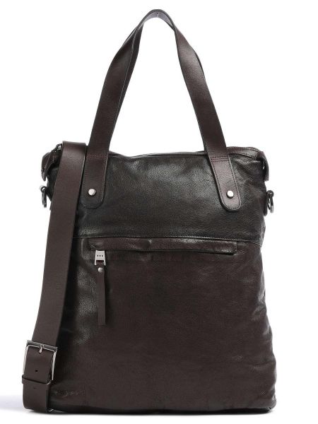 Кожаная сумка шоппер Royal Republiq коричневая