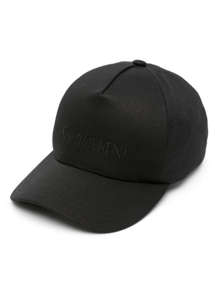 Broderet cap Saint Laurent sort