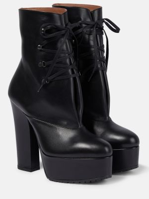 Leder ankle boots Alaã¯a schwarz