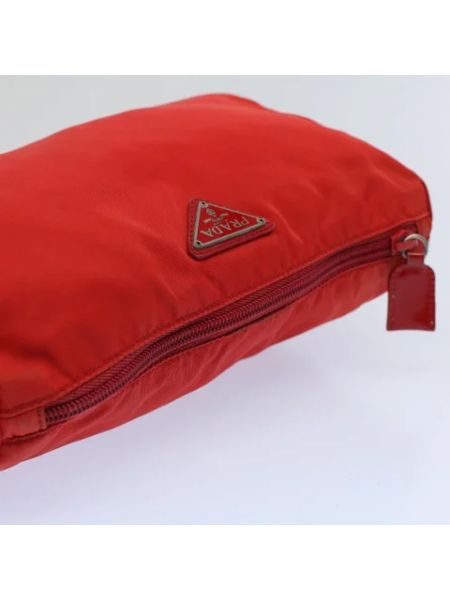 Bolso clutch retro Prada Vintage rojo