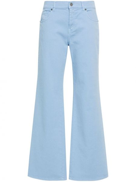 Kõrge vöökohaga sirged teksapüksid P.a.r.o.s.h. sinine