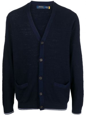 Siuvinėtas siuvinėtas džemperis su gobtuvu v formos iškirpte Polo Ralph Lauren raudona