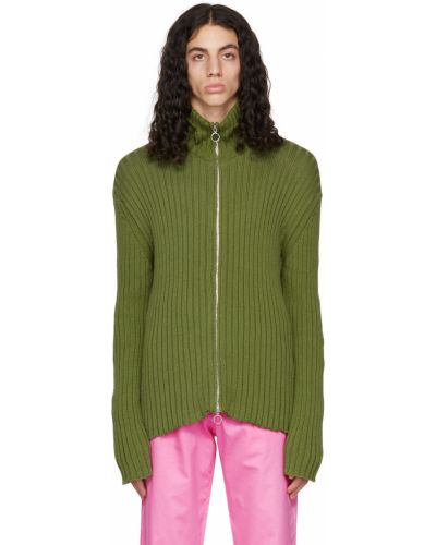 Sweter bawełniany Edward Cuming, zielony