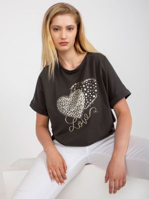 Bavlněné tričko s aplikacemi Fashionhunters