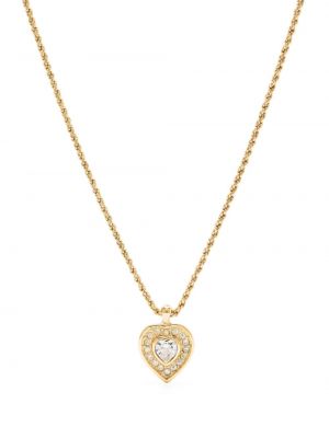 Přívěsek se srdcovým vzorem Christian Dior zlatý