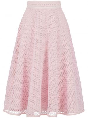 Suknja s čipkom Giambattista Valli ružičasta