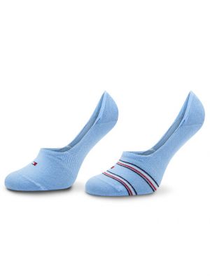 Чорапи за жартиери Tommy Hilfiger синьо