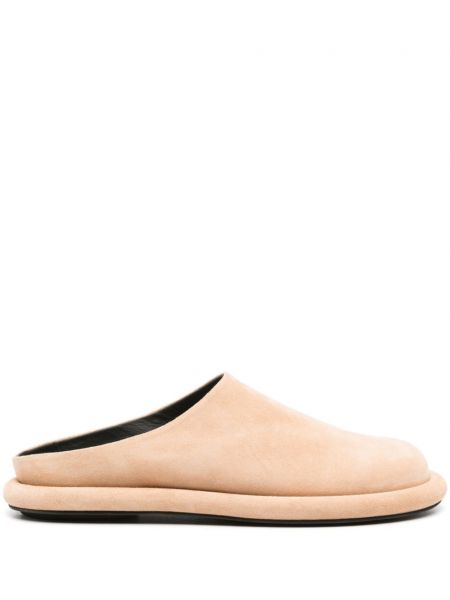 Mules σουέτ slip-on Officine Creative καφέ