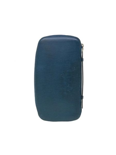 Kopertówka skórzana retro Louis Vuitton Vintage niebieska