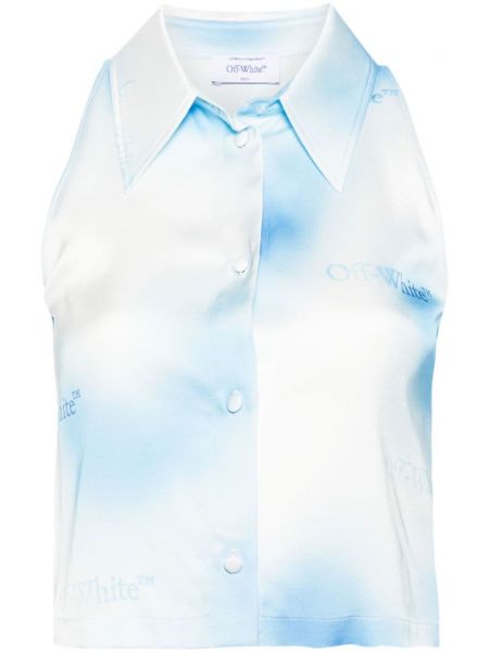 Košulja s printom s prijelazom boje Off-white