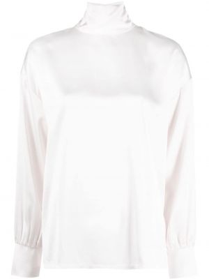 Сатенена блуза Fabiana Filippi бяло