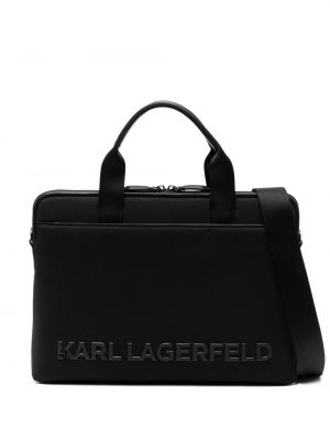 Torba za prenosnik Karl Lagerfeld črna