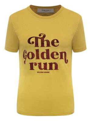 Льняная футболка Golden Goose Deluxe Brand