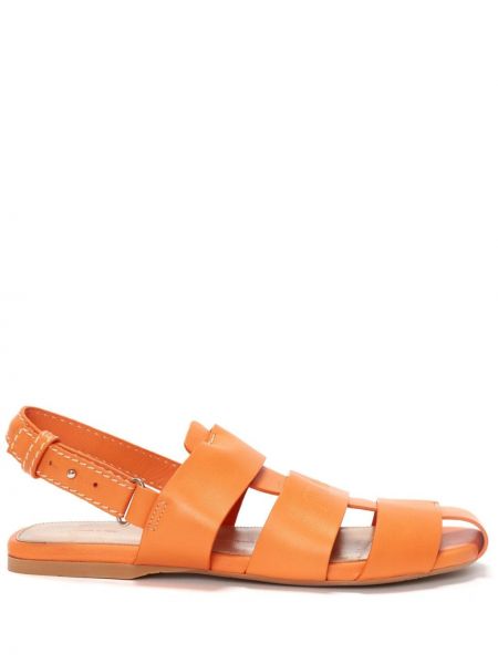 Kožené sandále Jw Anderson oranžová