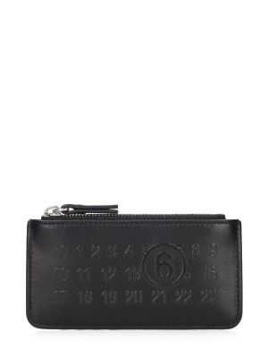 Peňaženka na zips Mm6 Maison Margiela čierna