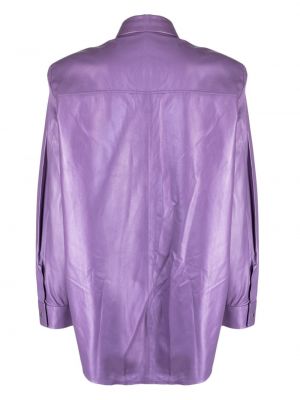 Dabīgās ādas krekls Iro violets