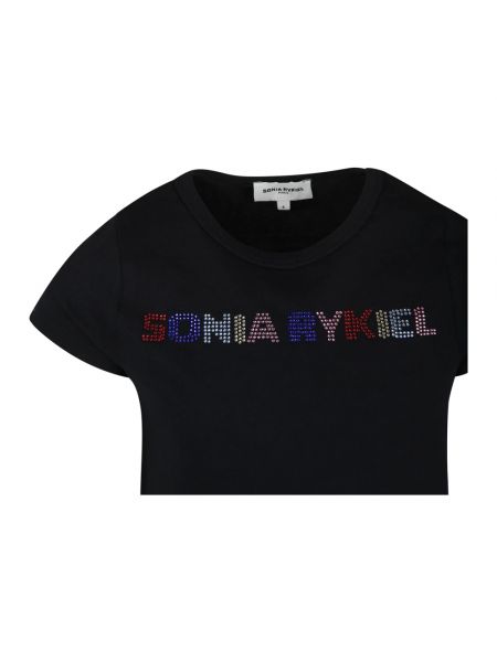 Camiseta de algodón Sonia Rykiel negro