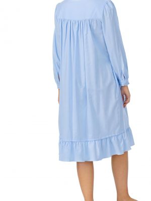 Фланелевое платье-рубашка из вискозы Eileen West синее