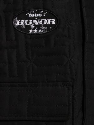 Nylónová prešívaná vesta s vreckami Honor The Gift khaki