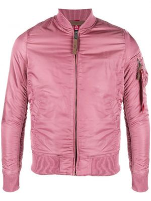 Bomberjacka med drapering Alpha Industries rosa