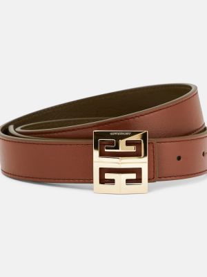 Cinturón de cuero Givenchy marrón