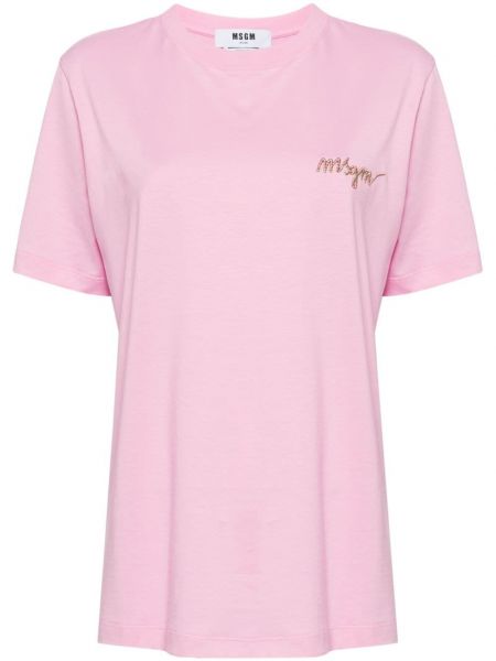 Broderet t-shirt Msgm