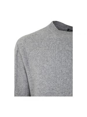 Suéter de lana de cachemir con estampado de cachemira Ermenegildo Zegna gris
