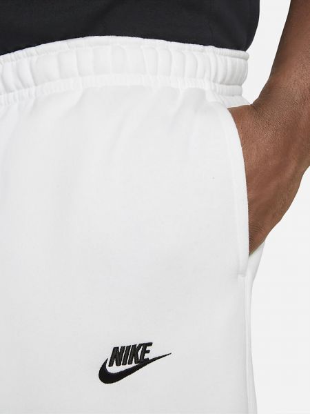 Флисовые джоггеры Nike белые