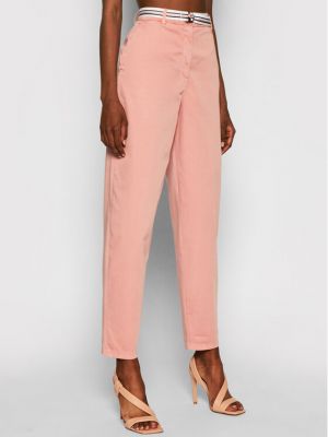 Tommy Hilfiger Chino kalhoty Co Modern WW0WW30256 Růžová Tapered Fit