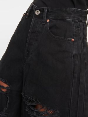 Distressed jeans ausgestellt Vetements schwarz