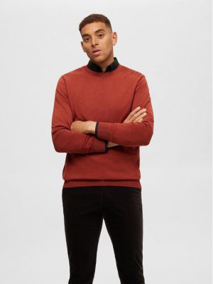 Пуловер Selected Homme оранжево