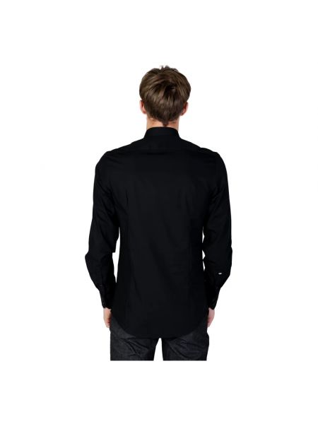 Camisa de algodón manga larga Antony Morato negro