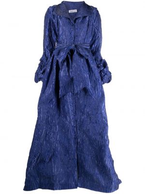 Žakárové koktejlkové šaty Baruni modrá