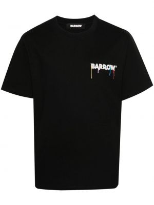 Тениска с принт Barrow черно