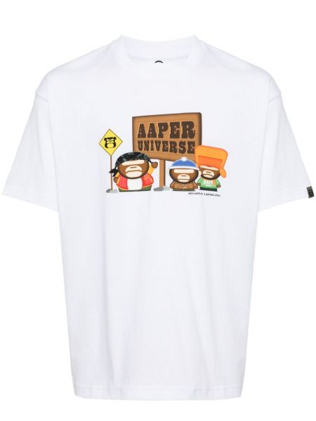 Pamuklu tişört Aape By *a Bathing Ape® beyaz