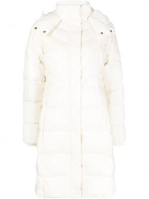 Палто с качулка Twinset бяло