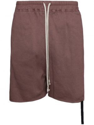 Pantaloncini di cotone Rick Owens Drkshdw rosa