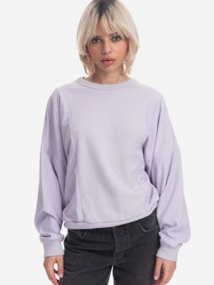 Bluza bawełniana Adidas Originals fioletowa