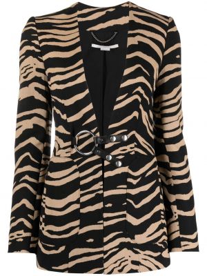 Žakárová bunda s potiskem s tygřím vzorem Stella Mccartney