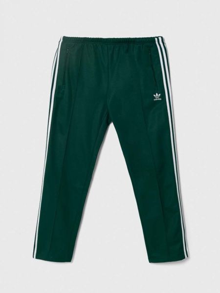 Sportovní kalhoty s potiskem Adidas Originals zelené