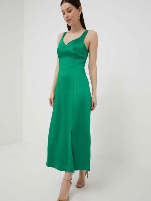 Платье миди United Colors Of Benetton зеленое