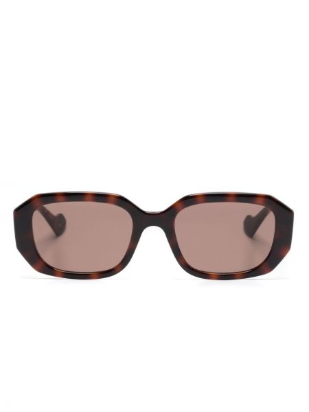 Lunettes de soleil à motif géométrique Gucci Eyewear marron